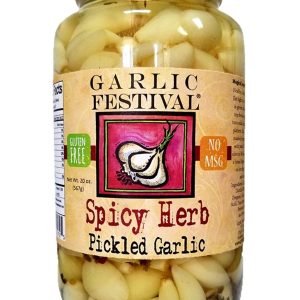eingelegt Knoblauch würziges Kräuter Knoblauch Festival 32
