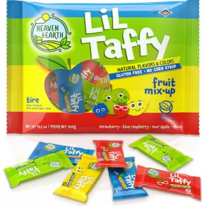 Himmel & Erde Lil Taffy Fruchtmischung, natürliche Aromen & Farben, glutenfrei, kein Maissirup, 40 Stück