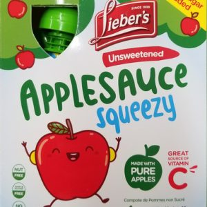 Lieber’s ungesüßte Äpfelauce spritzige Beutel, ohne Zuckerzusatz, koscher für Passah, 3,15 Unze (4 Zählung)
