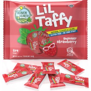 Heaven & Earth Lil Taffy, Summer Erdbeere, natürliche Farben & Aromen, glutenfrei, 40 zählen