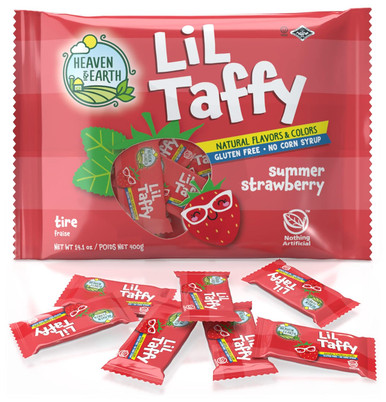 Himmel & Erde Lil Taffy, Sommer Erdbeere, Natürliche Farben & Aromen, Glutenfrei, 40 Stück