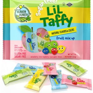 Heaven & Earth Lil Taffy, Zuckerfreie Fruchtmischung, natürliche Farben & Aromen, glutenfrei, 7 Unzen