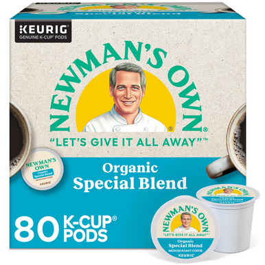 Newman's Own Organics Special Blend Kaffee Einzelportion K-Cup Kaffeepads, 80 ct