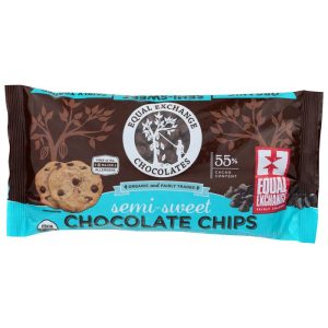 Equal Exchange Bio-Schokoladechips (halbsüß & bitterswe) – 10oz