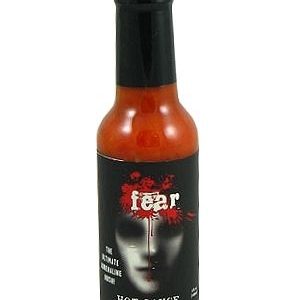 Fear scharfe Sauce mit Bhut Jolokia Paprika, . – 5oz