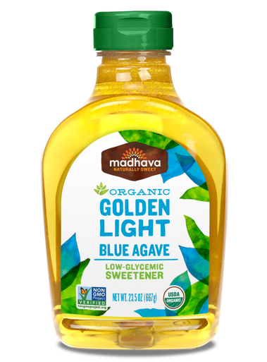 Madhava Bio Agave Nectar Goldenes Licht, Fall von 12 x 23,5 oz