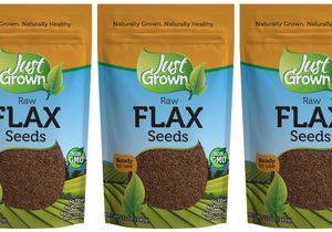 Just Grown rohe Flachssamen, 12 Unzen (Packung 3) – kostenloser Versand
