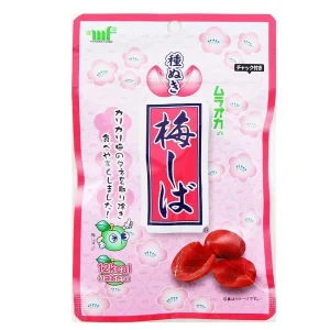 Muraoka, Umeshiba, rot karikari ume, gesägt eingelegte ume Pflaume, knusprig, – 30g