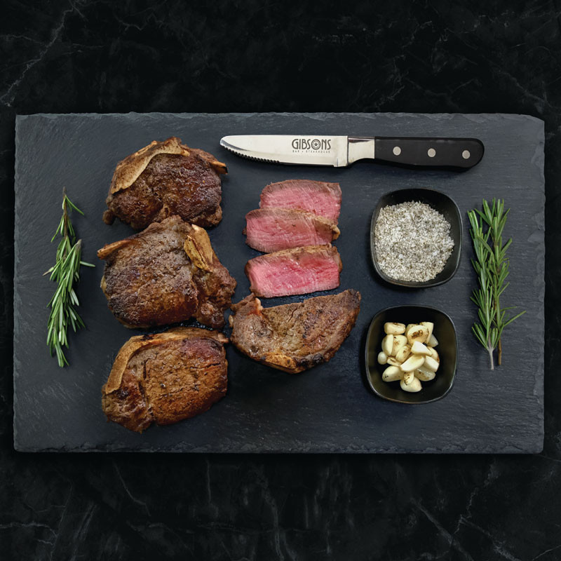 4 Gibsons 12oz. GGA Knochen-in Filets