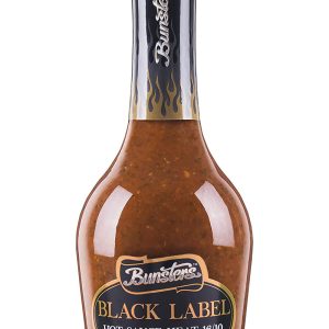 Bunsters schwarzes Etikett 16/10 scharfe Sauce erhitzen
