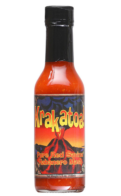 Krakatoa! Reine rote Savina Mash Chilisauce, 5oz