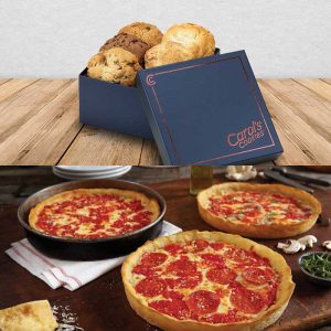 Carol’s Kekse große Geschenkbox & 4 Lou-Pizzen