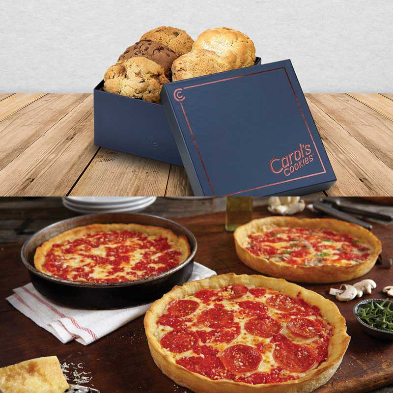 Carol's Kekse Große Geschenkbox & 4 Lou's Pizzas