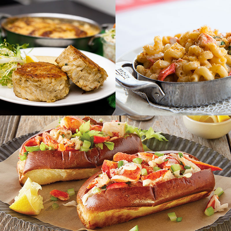 Shaw's Crab House Hummer Rolls, Hummer Mac und Crab Kuchen