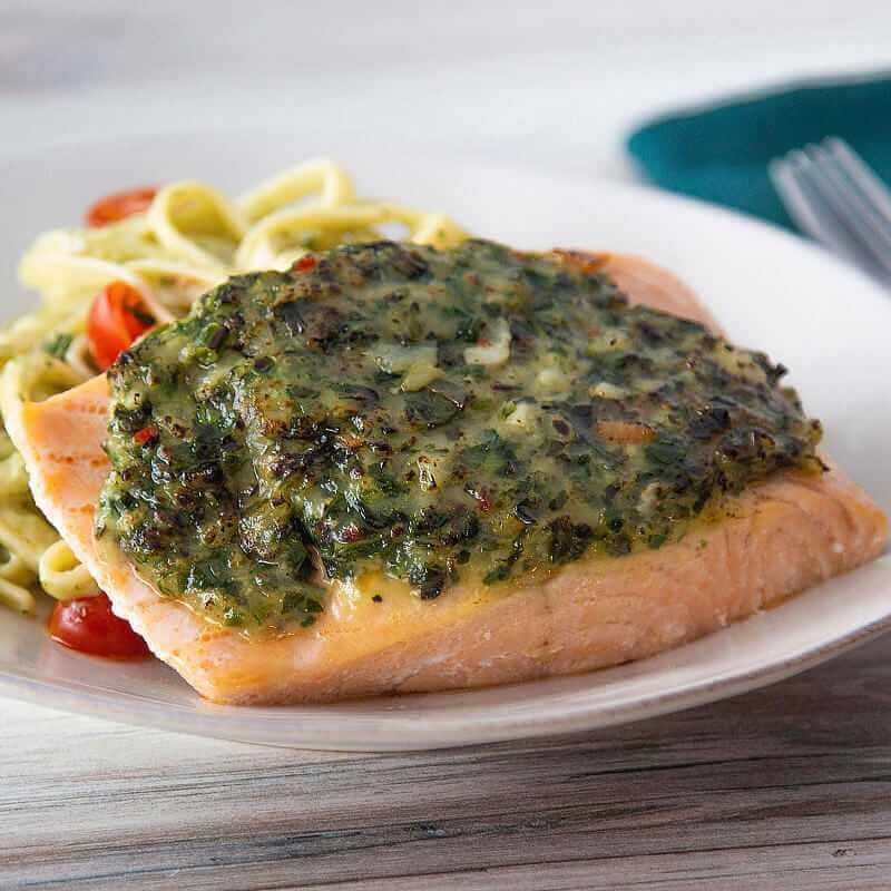 Knoblauch Parmesan Lachs
