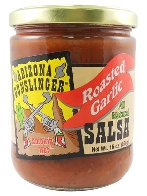 Arizona Gunslinger Gebratener Knoblauch Salsa, 16oz