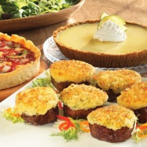 2 Wildfire Filet Medallion Trios und Key Limette Kuchen