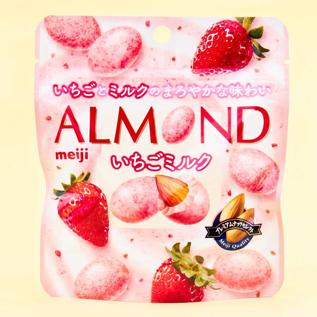 Meiji Mandelschokolade – Erdbeere & Milch
