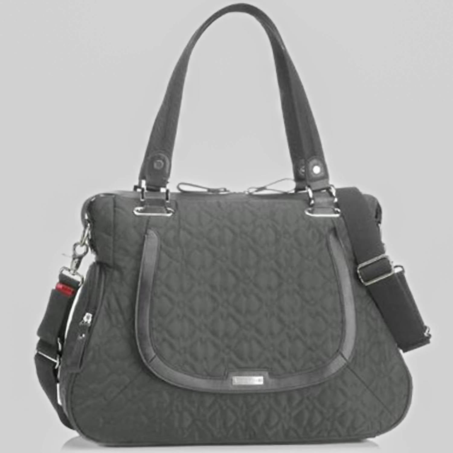 Damen Anna gesteppte Wickeltasche in Anthrazit Grau