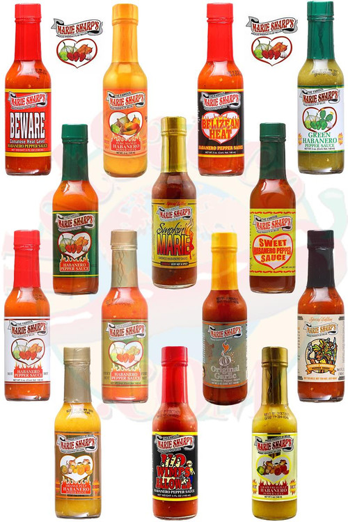 Marie Sharp's Komplettes Chilisauce Geschenkset, 14/5oz