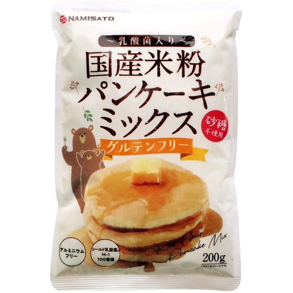 Namisato Sugarless Glutenfrei Reismehl Pfannkuchen Mischung 200g