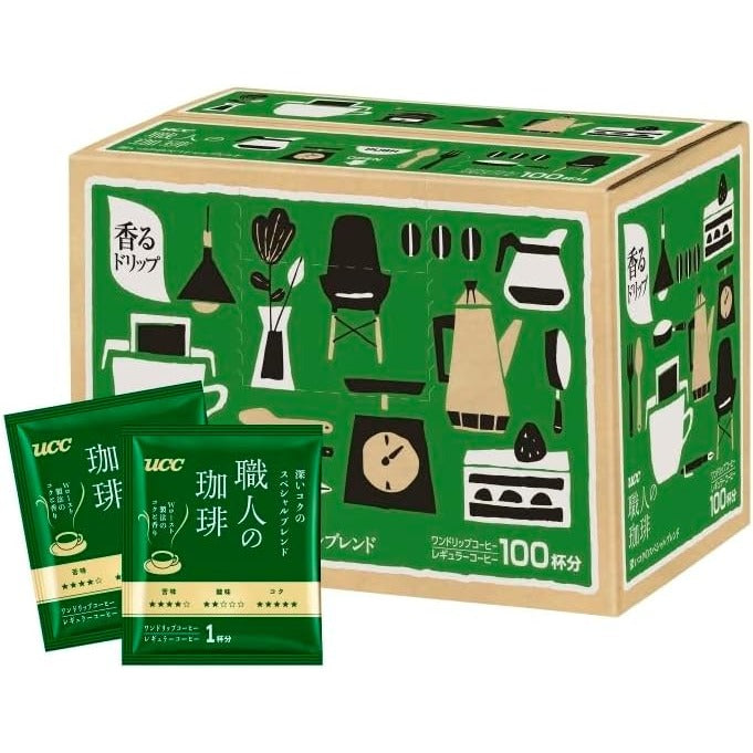 UCC Artisan Drip Kaffee Deep Rich Blend 100 Packs Premium Japanischer Braufrischer Geschmack – Tokyo Sakura Mall