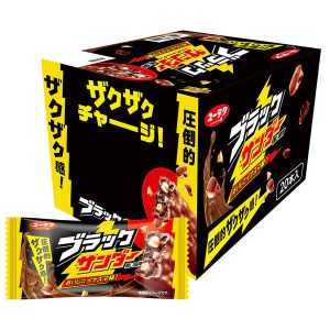 Schwarzer Donner 1 Stück × 20 Beutel yuraku seika Schokolade Keks japan – tokyo sakura Mall