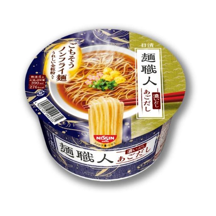 Nissin Herren Shokunin dick Dashi Ago Dashi mit Vollkorn und Kombu Nudeln