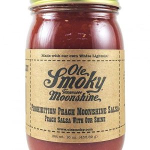 ole rauchig Mondschein Verbot Pfirsich Mondschein Salsa, . – 16oz