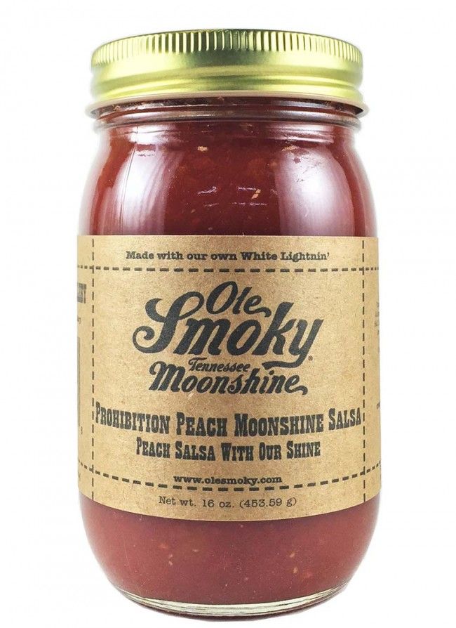 Ole rauchig Moonshine Prohibition Pfirsich Moonshine Salsa, 16oz