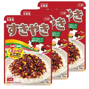 Marumiya Furikake All Purpose Würz-Sukiyaki-Geschmack (Packung mit 3) – 70g