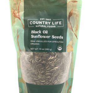 Sunflower Seeds, schwarzes Öl, ungehüllt zum Keimen, organisch