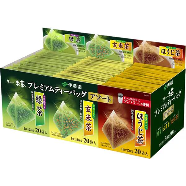 Itoen Oi Ocha Premium Japanischer Grüner Tee Sortiment 60 Teebeutel