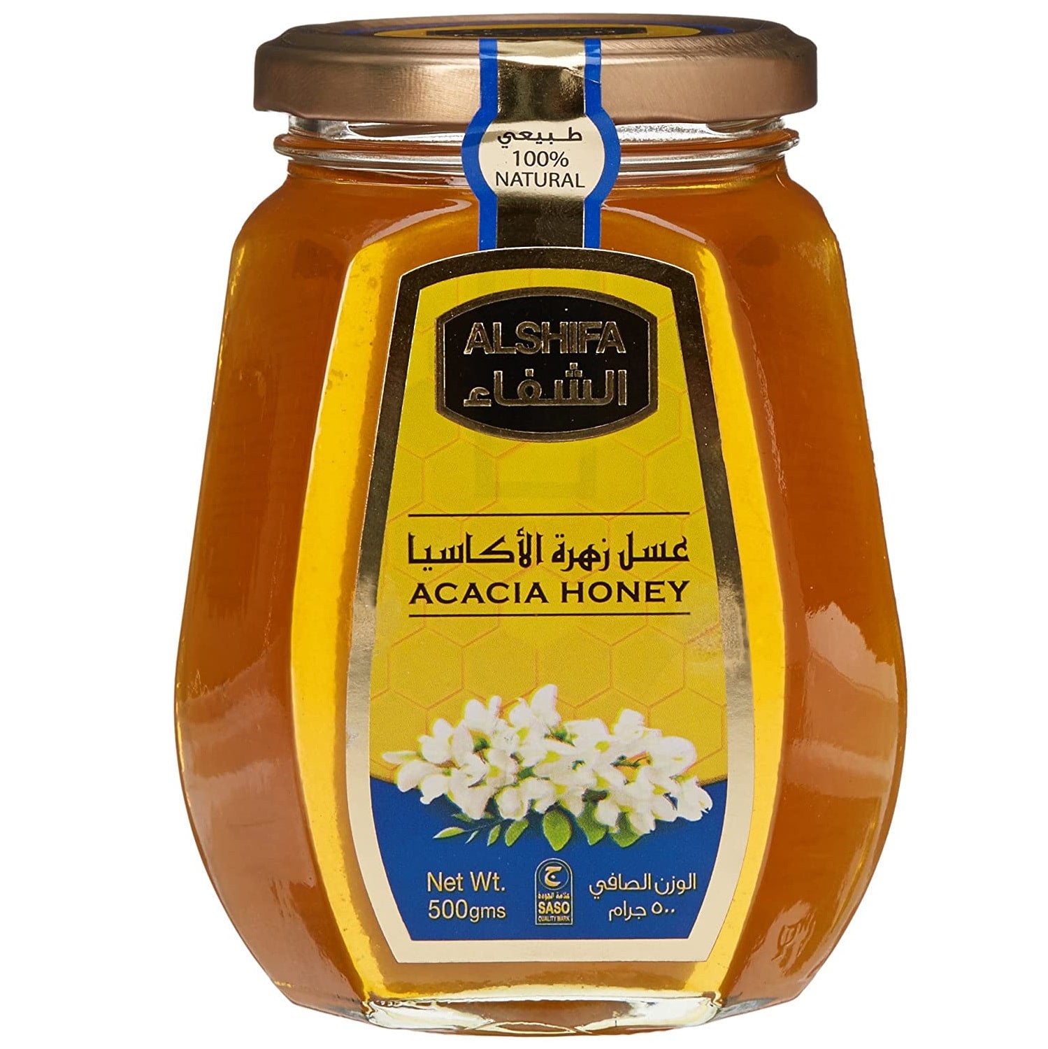 AL SHIFA All natürlich rein Akazienhonig, 500 Gramm