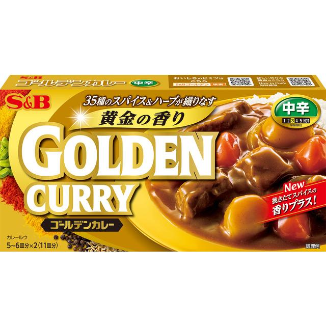 S&B Lebensmittel Goldene japanische Curry Roux Sauce mittel 198g