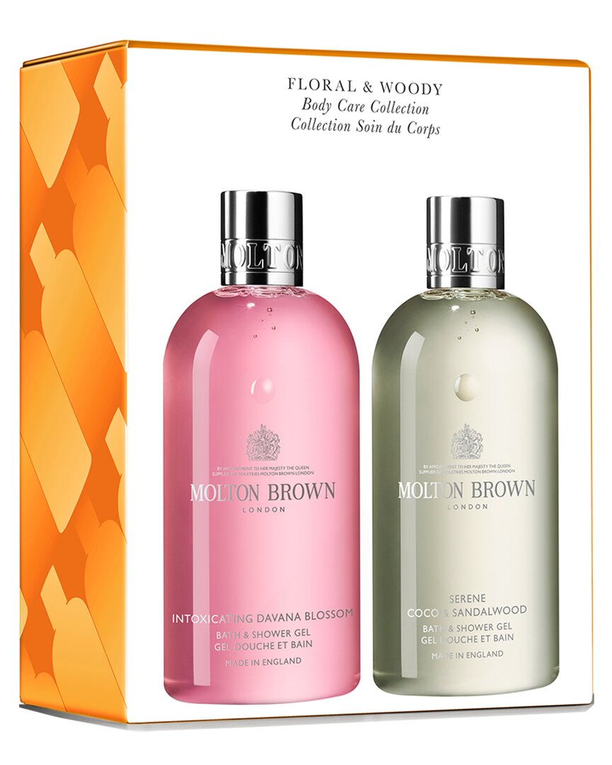 Molton Braun London Unisex 2 x 10 Unzen mit Blumenmuster & Woody Körperpflege-Kollektion