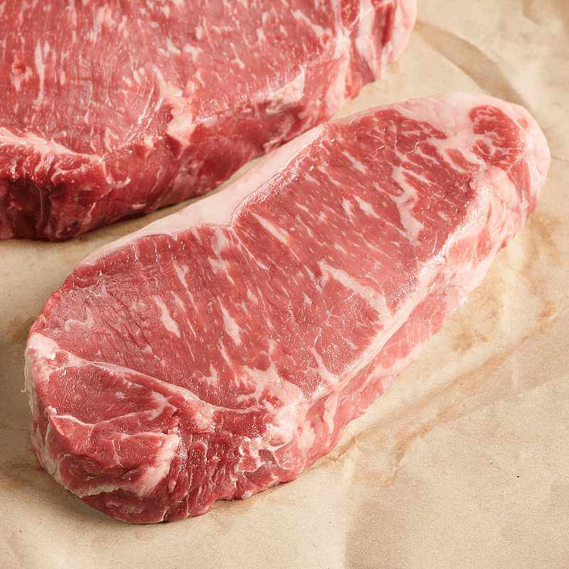 Geschenk verpackt USDA Prime Kansas City Strip Steak