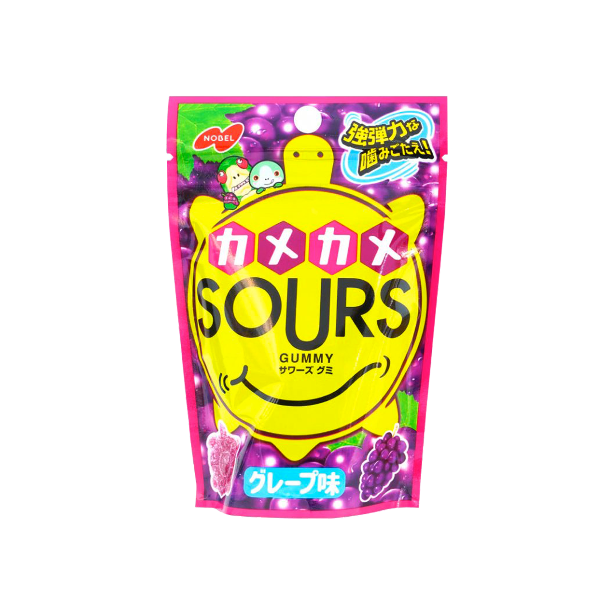 Nobel Kamekame saure Bonbons Gummy Traube (Japan)