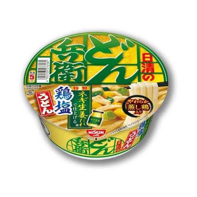 Nissin Donbei Hähnchensalz Udon mit Negi & Ingwer Sauce