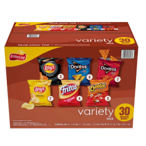 Frito-Lay Biggrap Mix Chips und Snacks Vielfalt Pack, 30 pk