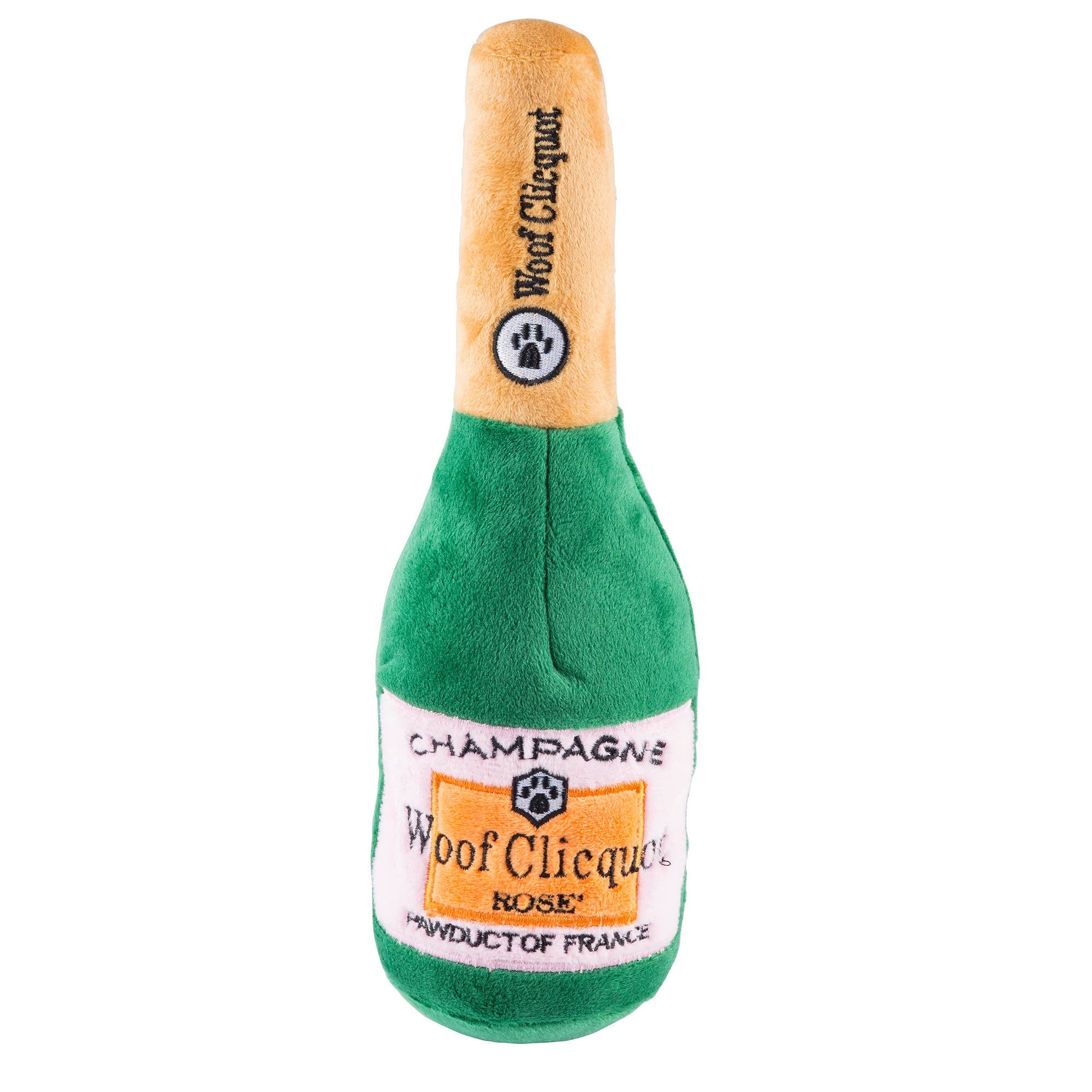 Haute Diggity Hund – Woof Clicquot Rose' Champagnerflasche