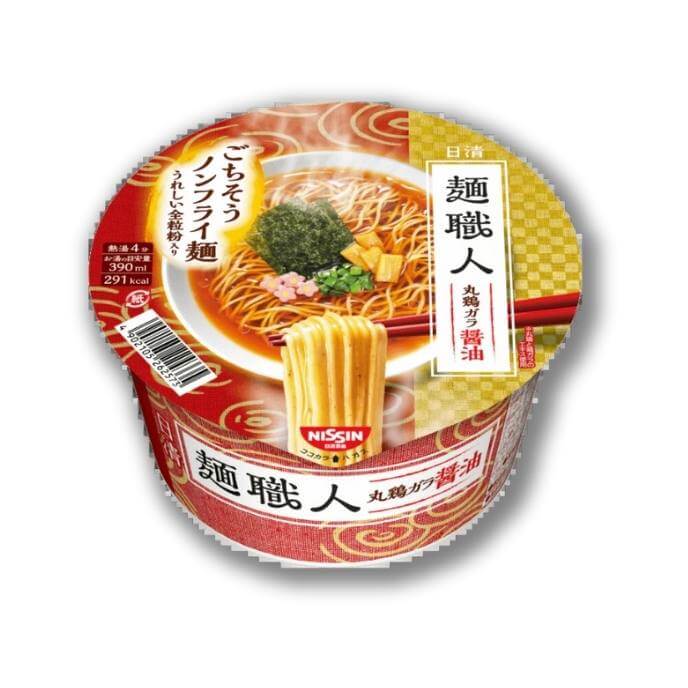 Nissin Herren Shokunin Shoyu mit Vollkorn und Kombu Nudeln