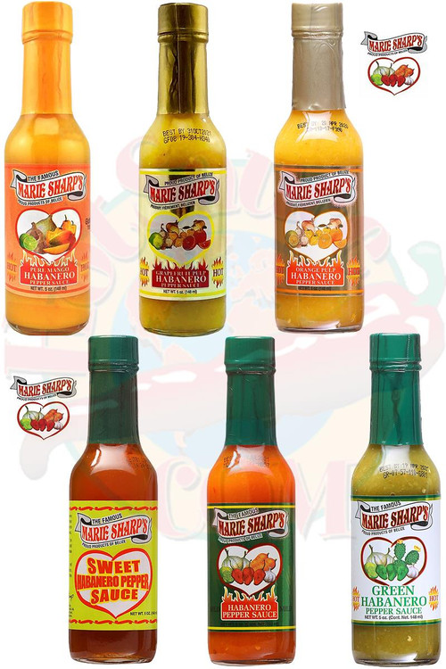 Marie Sharp's Milder Chilisauce Geschenkset, 6/5oz
