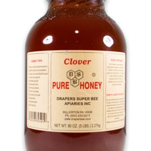 Draper’s Super Bee Apiaries Clover Honig – – 5lbs