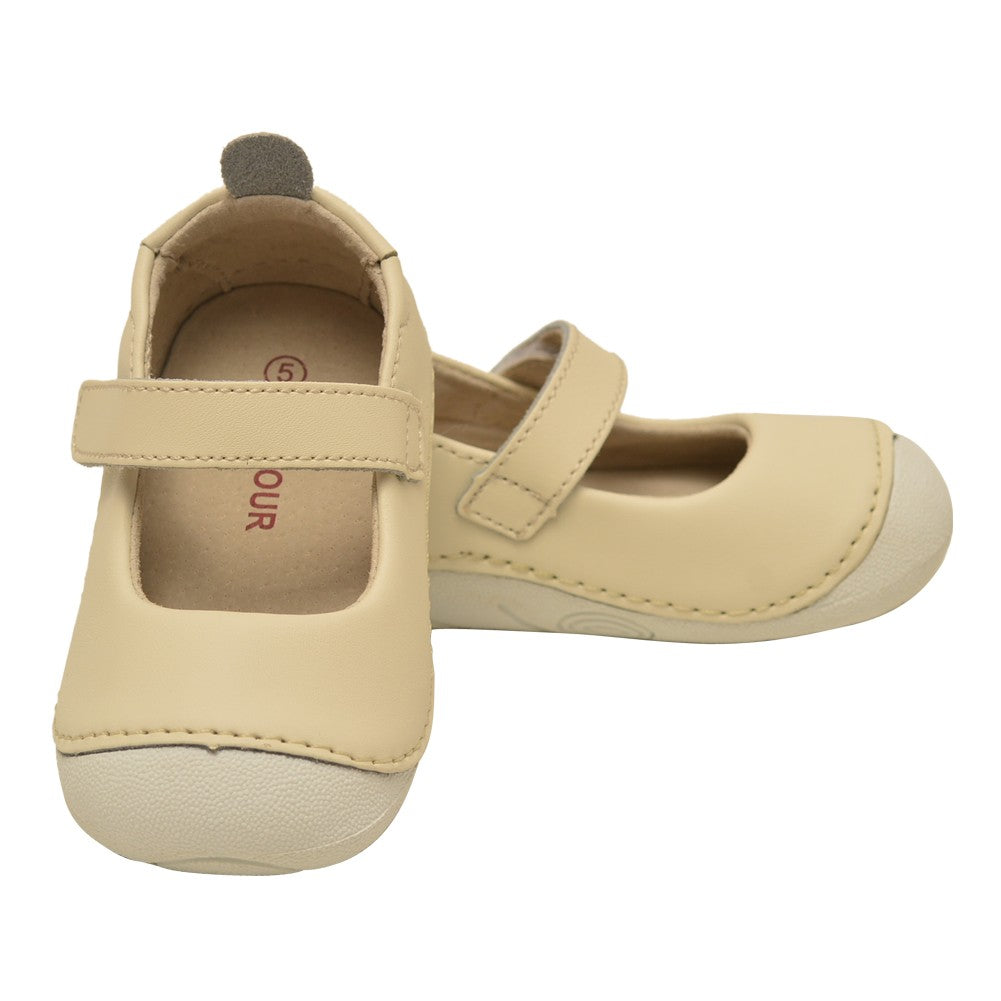 Baby Mädchen Creme Leder Flexible Mary Jane Schuhe 3-4 Baby