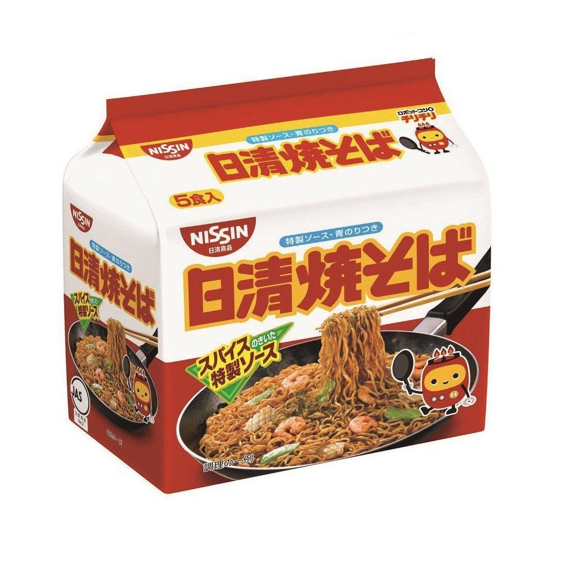 Nissin Yakisoba Japanische Instant Gebratene Nudeln 5 Portionen