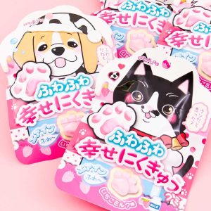 Senjaku Happy Nikukyu Paw Fruchtgummi Erdbeermilch