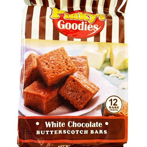 Pinky's Goodies - Weiße Schokolade Butterscotch Bars – 12 Stück – 7.60 OZ