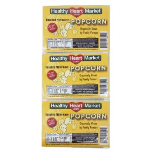 3 Packung – Gesunder Herzmarkt Kein Salz Mikrowelle Popcorn