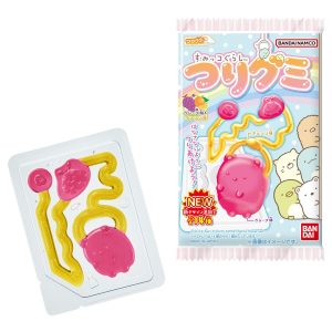 Bandai Sumikko Gurashi Tsuri Fruchtgummi Bonbon 1 Tablett (13+1 Designs, Trauben & Orange),14g